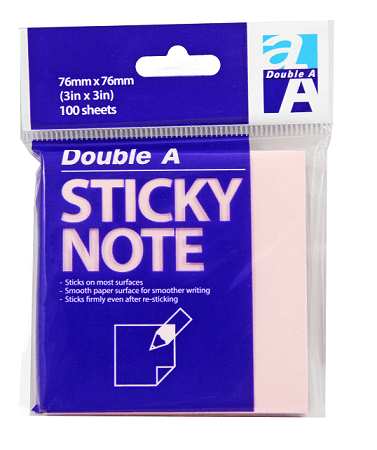 Sticky note pink 76×76