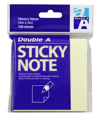 Sticky note yellow 76×76